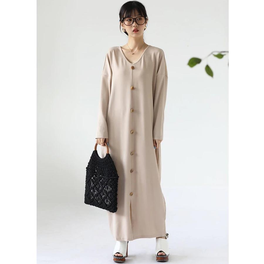 工房直送価格 韓国 ファッション ワンピース ロング 長袖 ロング丈 最安値に挑戦