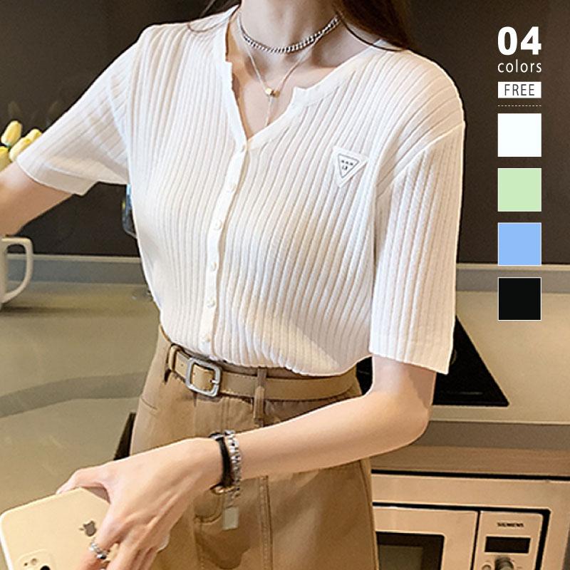 レディース ボーダー カーディガン アクリル ニットカーディガン 夏 カーデ 羽織物 半袖 セクシー フェミニン オフィス カジュアル ラフ シンプル 大人 上品 Sa6362 Cocomomo レディースファッション 通販 Yahoo ショッピング