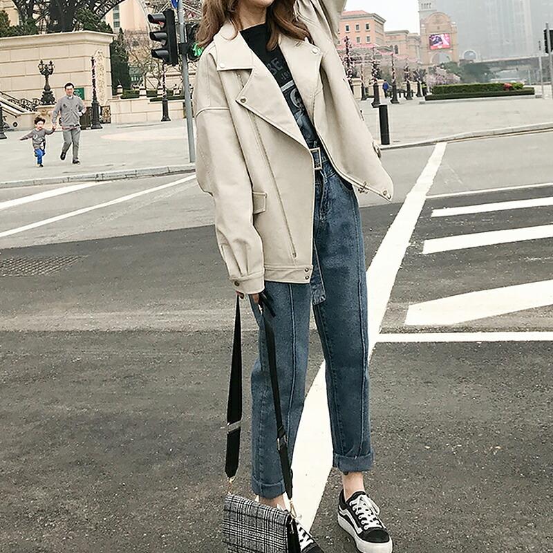 レディース Puレザー モード系 ライダース ジャケット フェイクレザー ジャケット ブルゾン アウター コート 革ジャン おしゃれ 大人 かっこいい 秋冬 秋 秋服 Sa6645 Cocomomo レディースファッション 通販 Yahoo ショッピング