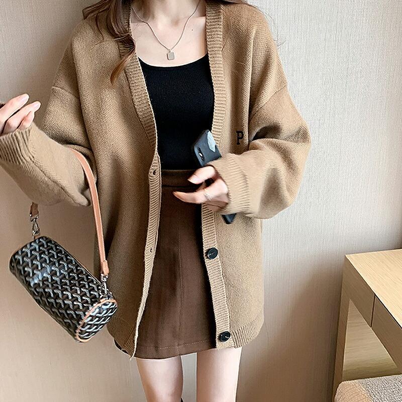 レディース トップス ニット カーディガン Free 長袖 アクリル 春 秋コーデ 冬コーデ ゆったり オーバーサイズ ドロップショルダー きれいめ ママコーデ Sa6900 Cocomomo レディースファッション 通販 Yahoo ショッピング