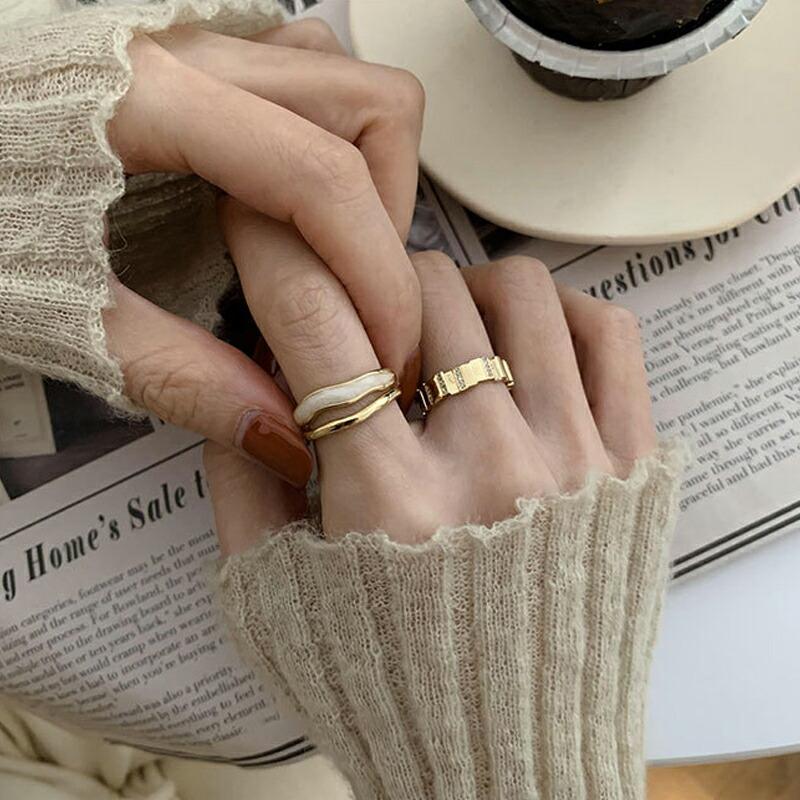 マルチデザイン リング 指輪 ゴールド シンプル レディース  