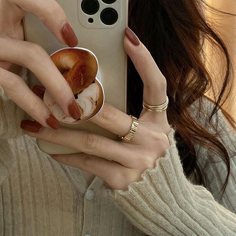 マルチデザイン リング 指輪 ゴールド シンプル レディース