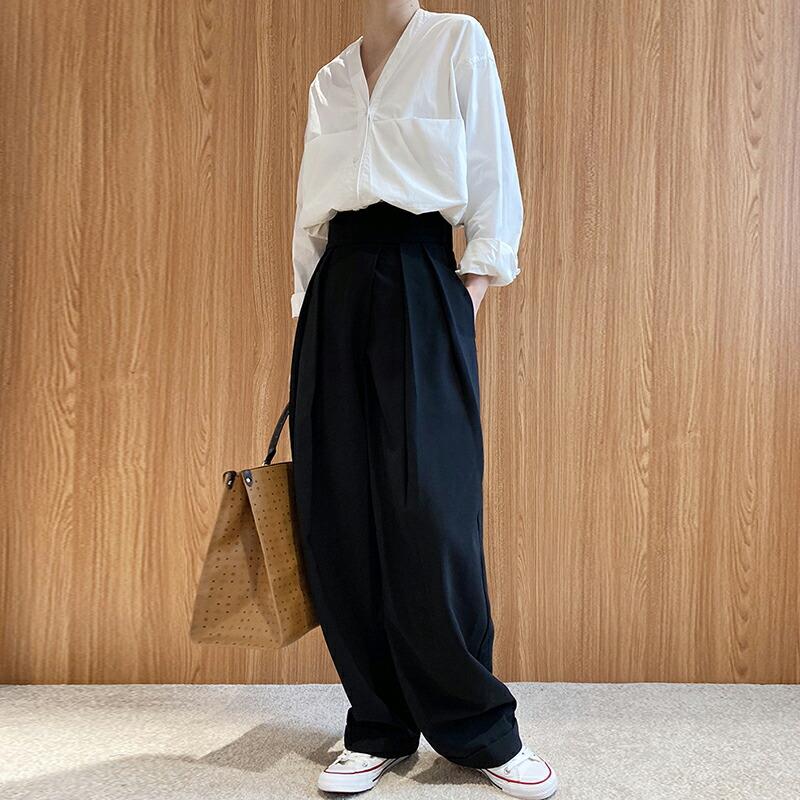 タックワイドパンツ レディース ワイドパンツ ボトムス 体型 タックワイドパンツ レディース ワイドパンツ ボトムス 体型