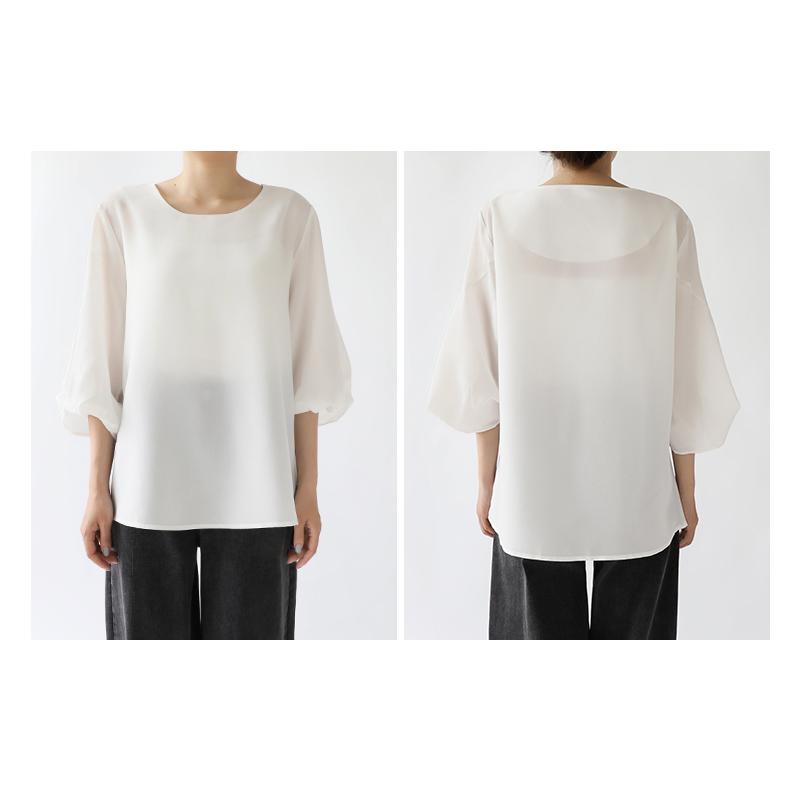新品♡PASSIONE ♡シフォンバルーンスリーブ トップス♡送料込み バルーンスリーブシアーシャツ【PASSIONE】|ネミカ | レリアン公式