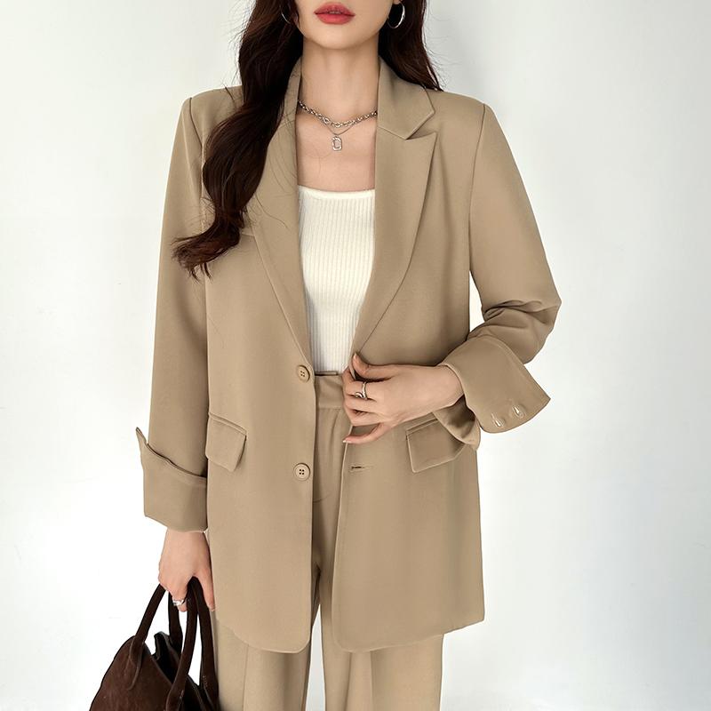 パンツスーツセット テーラードジャケット ワイドパンツ レディース