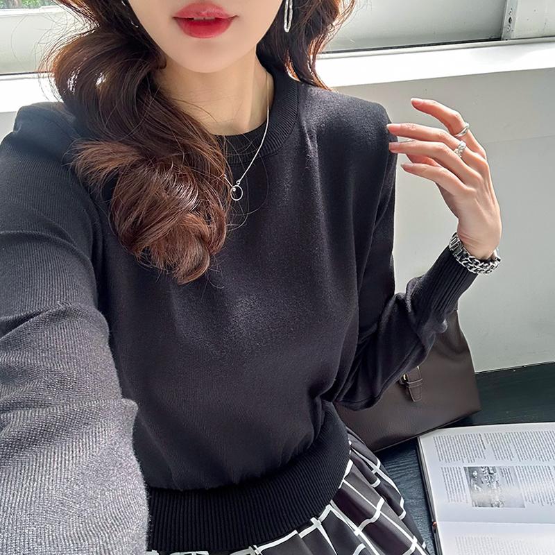 COCOMOMO 切り替えワンピース ニットワンピース 異素材切り替え