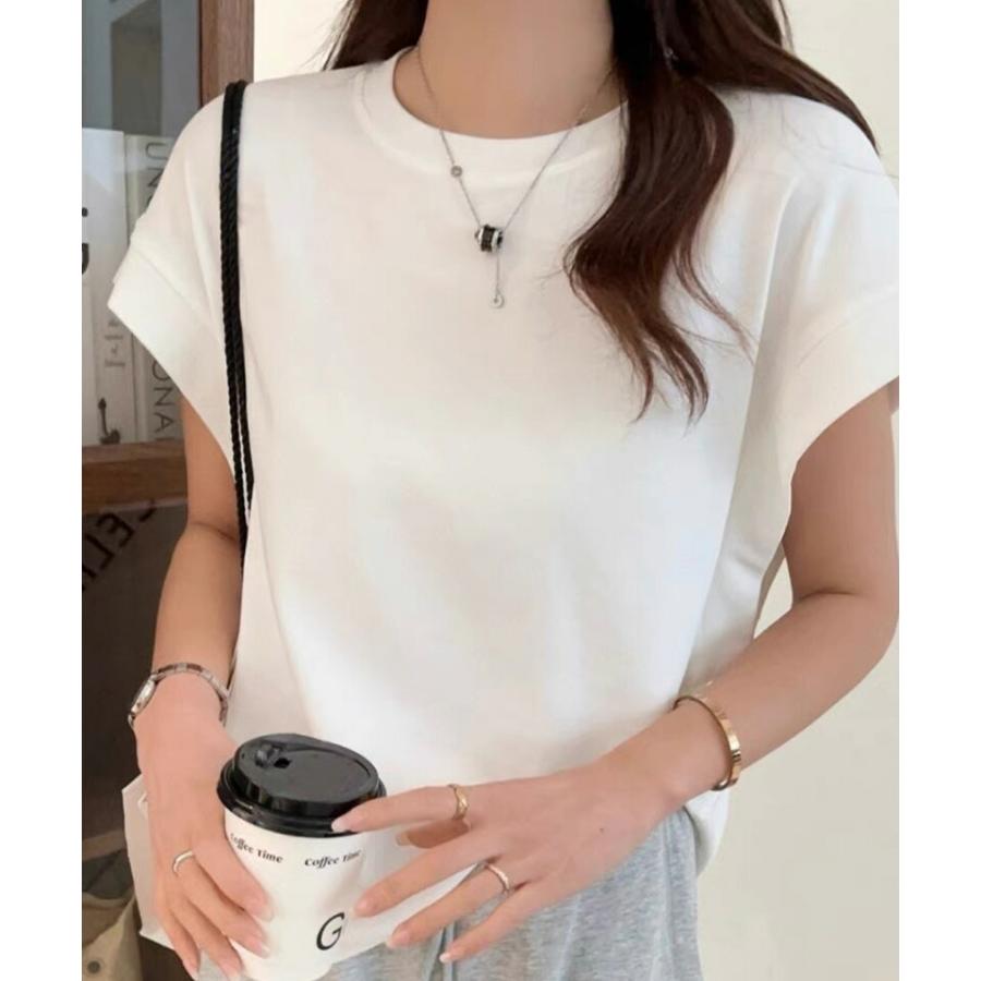 COCOMOMO tシャツ レディース 脇見え防止 フレンチスリーブ Tシャツ