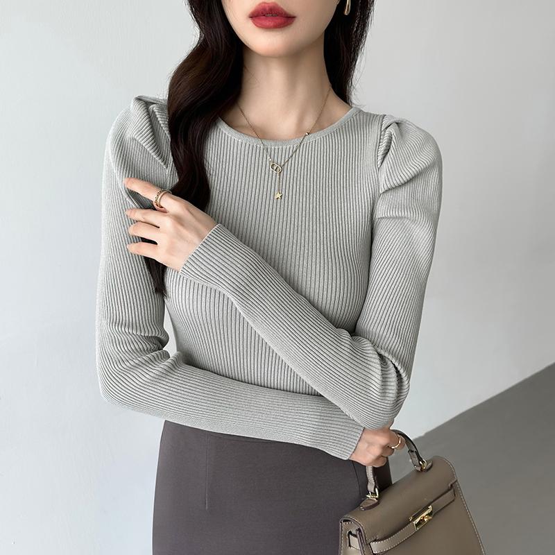 ELEGANT PREMIUM（SWISS MILITARY HANOWA） リブニット パフショルダー