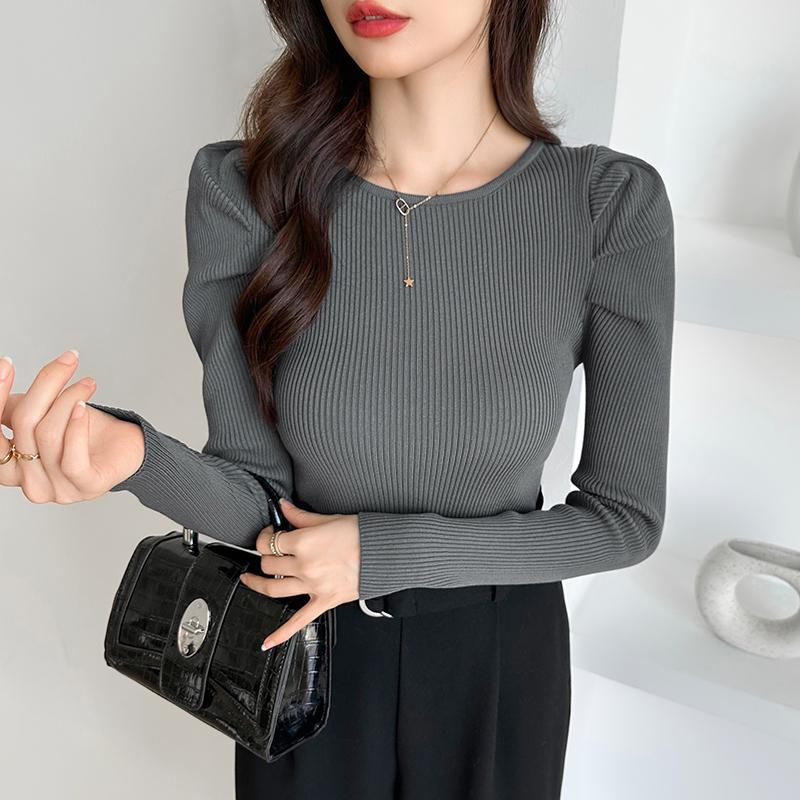 ELEGANT PREMIUM（SWISS MILITARY HANOWA） リブニット パフショルダー