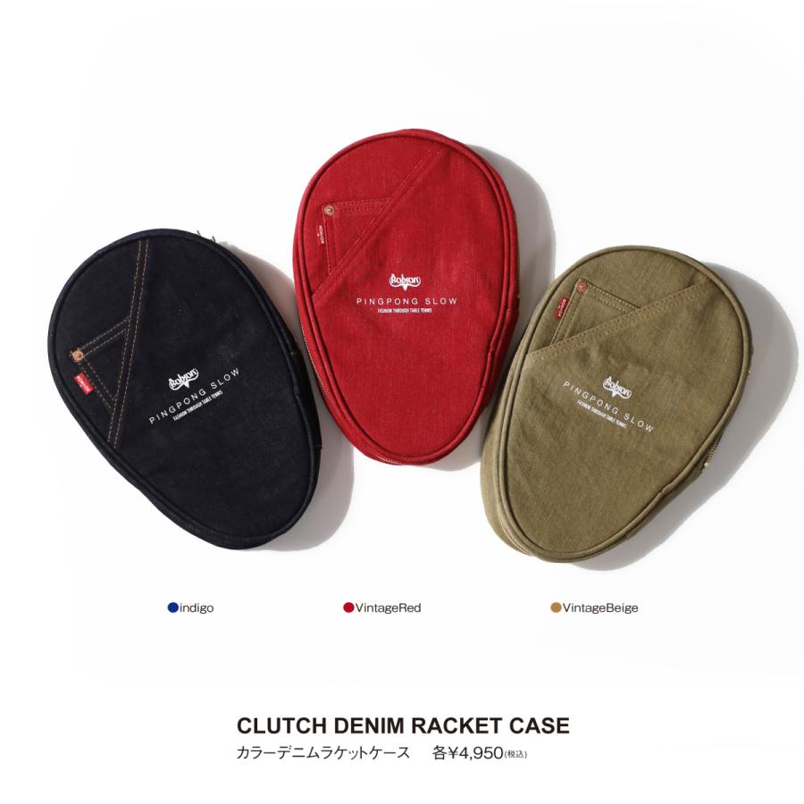 BOBSON ×PINGPONG SLOW カラーデニムラケットケース ３カラー（岡山デニム） | 