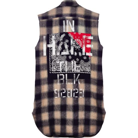 50%OFF 】Zephyren BANDANA LONG SHIRT N/S -Inhale the black 