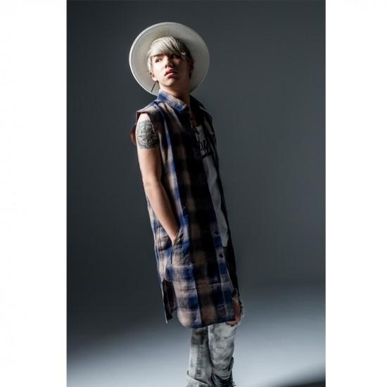 50%OFF 】Zephyren BANDANA LONG SHIRT N/S -Inhale the black 