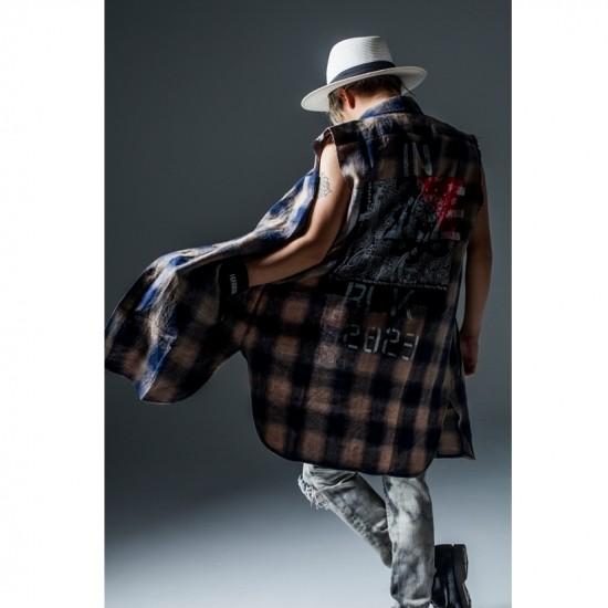 50%OFF 】Zephyren BANDANA LONG SHIRT N/S -Inhale the black 