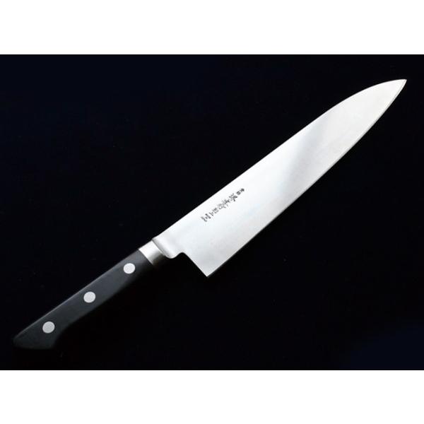 堺孝行洋包丁　日本鋼（ツバ付）牛刀240mm 15013