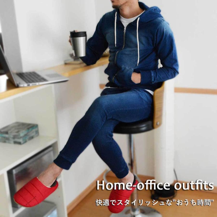 N-2本ラインデニム セットアップ 紺M ジョガーデニム ユニセックス サイドライン 2本 カットデニム ジョガーパンツ ジャージ : デニム