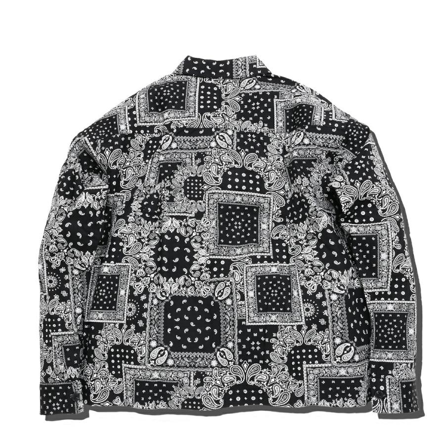 ペイズリー 柄 ビッグポケット バンダナ柄 ゆる メンズカバーオール