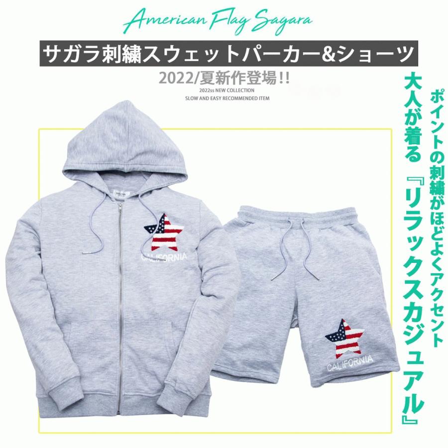 サガラ星条旗 カットデニム セットアップ 紺L 上下 SET ルームウェア 楽天市場】カットデニム サガラ星条旗 セットアップ ジップ