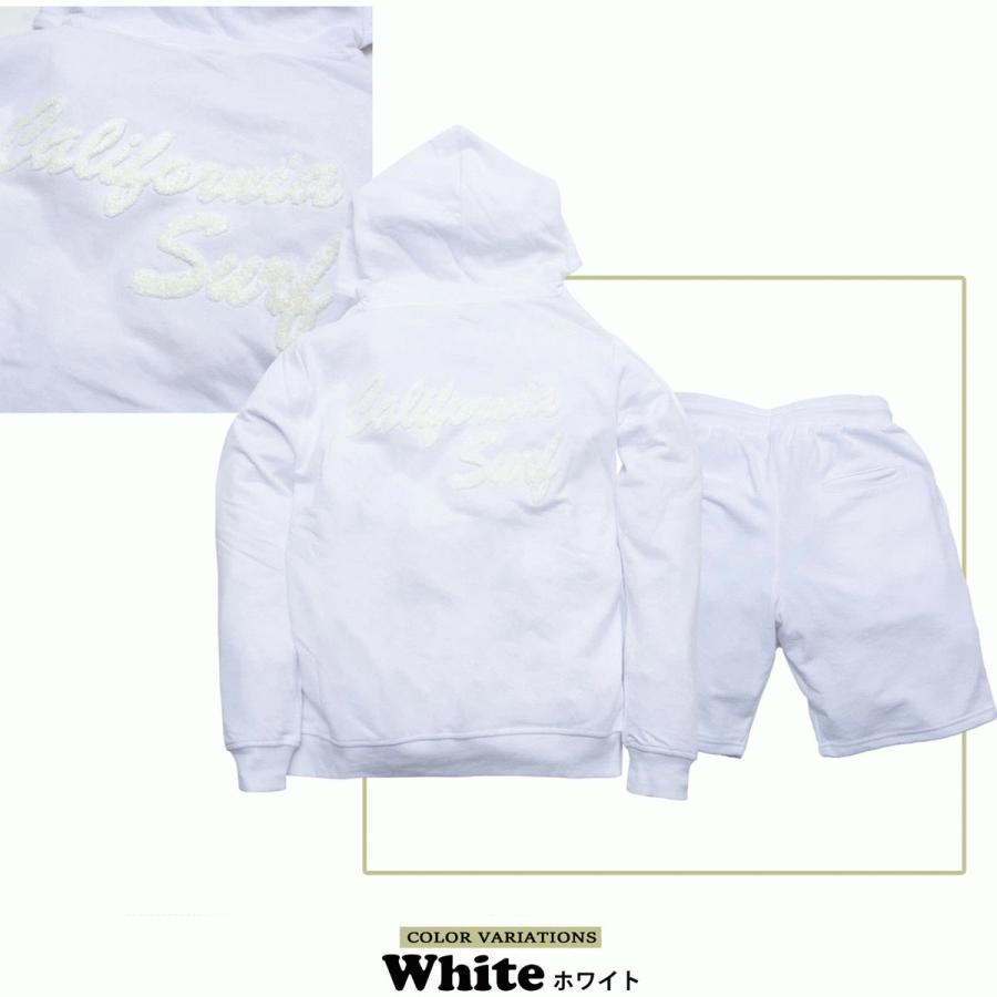 CALIFORNIA サガラ刺繍 スウェット ショーツ セットアップ 春夏