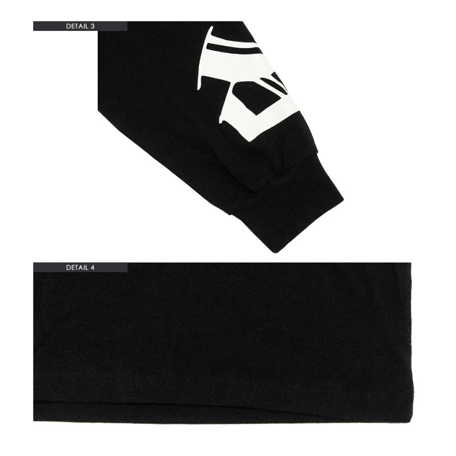 メンズ長袖Tシャツ 袖ロゴ 切り替え BIG ロンT プリント 長袖 Tシャツ