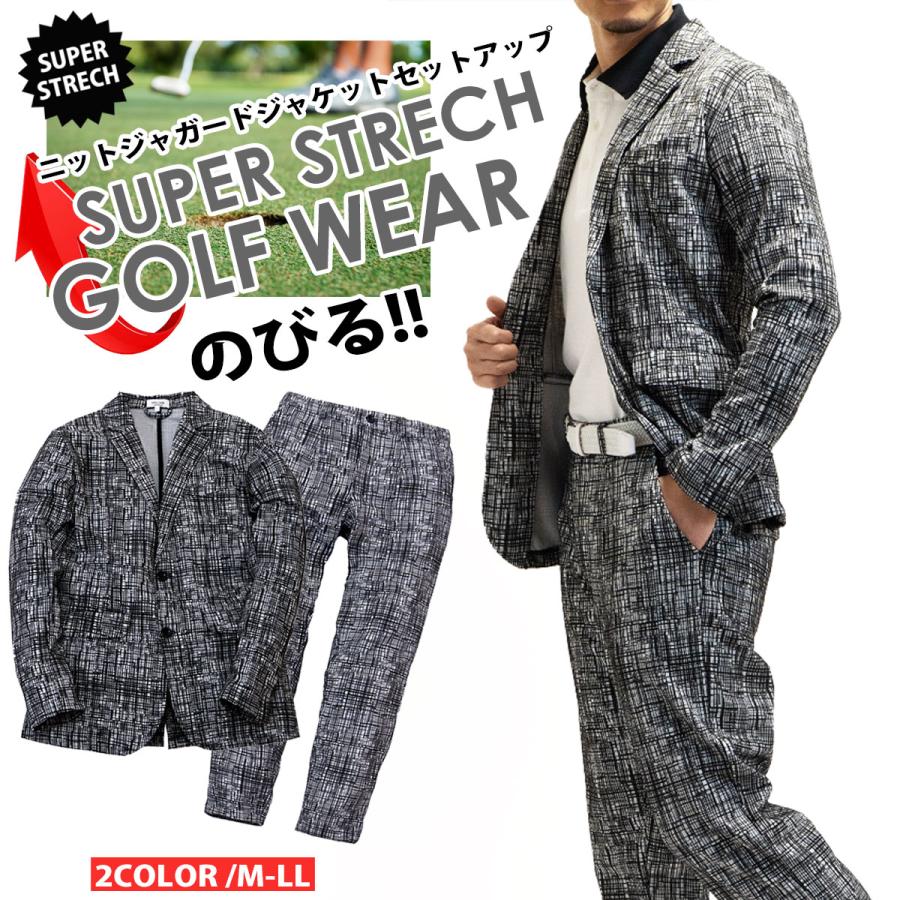 ゴルフ ニットジャガード ストレッチ ジャケット GOLF ゴルフ ゴルフ ニットジャガード ストレッチ ジャケット GOLF ゴルフ
