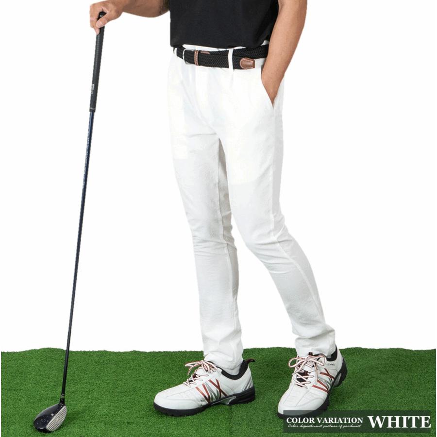 ゴルフ シアサッカー ストレッチ スリムパンツ パンツ メンズ GOLF