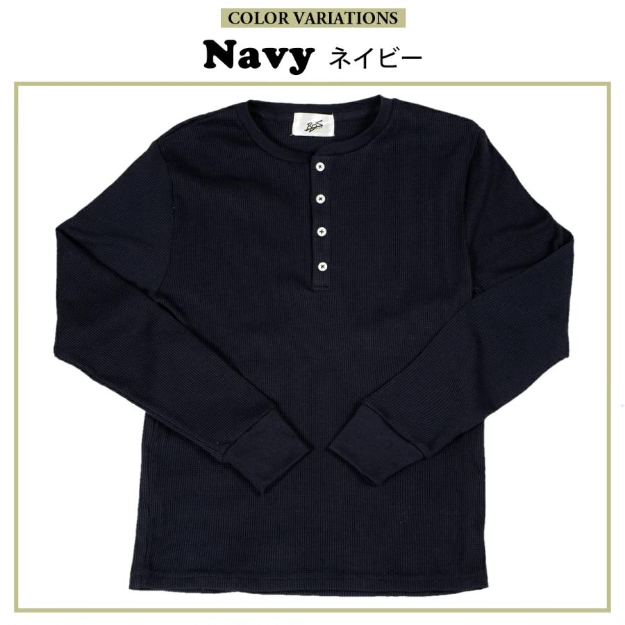 JTQ 無地 シンプル サーマル長袖 ブラック 楽天市場】ヘンリーネック