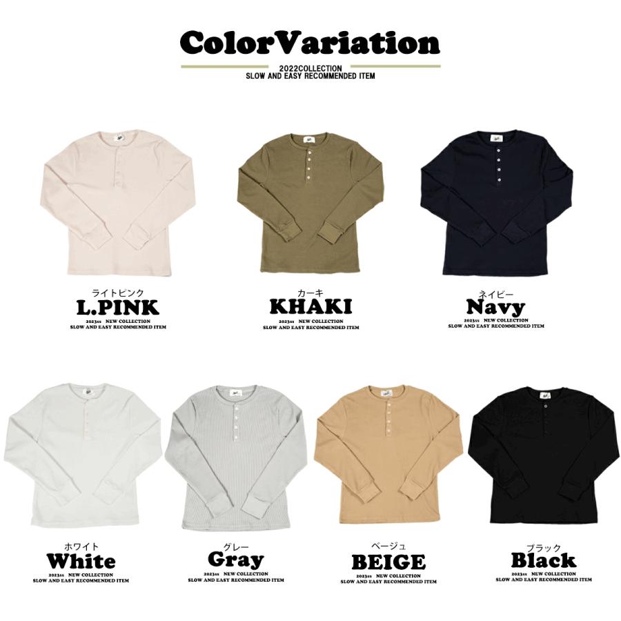 (古着)00s DENIM& SUPPLY ヘンリーネックカットソー　ロンT 古着 90年代 COTTON DELUXE ヘンリーネック ロングTシャツ ロンT