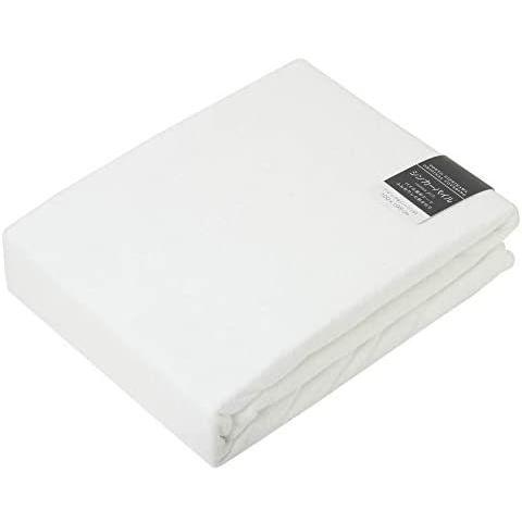 最前線の 東京 西川 ボックスシーツ シングル タオル調 厚さ35cmまでに対応 日本製 綿100% ボーテ ホワイト (ホワイト シングル) 敷き布団用カバー