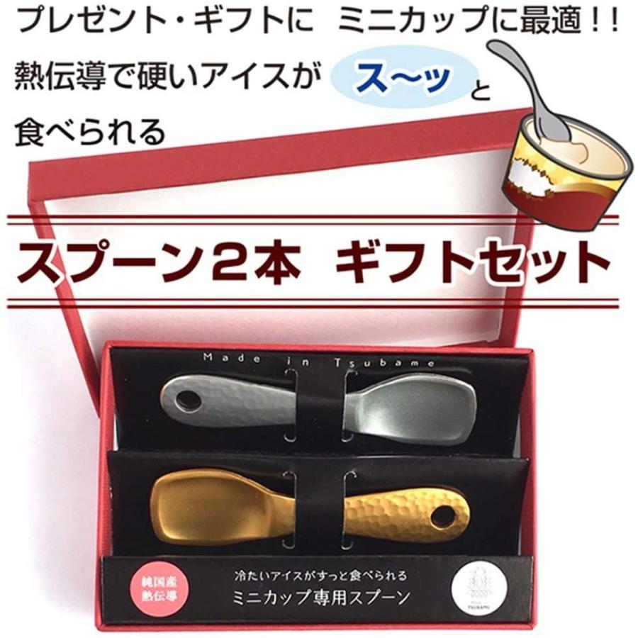 アイスクリーム用 熱伝導スプーン 2本 ギフトセット 日本の匠「燕製」 硬くてもすっと食べられる ハーゲンダッツミニカップに最適｜slow-lifes｜07