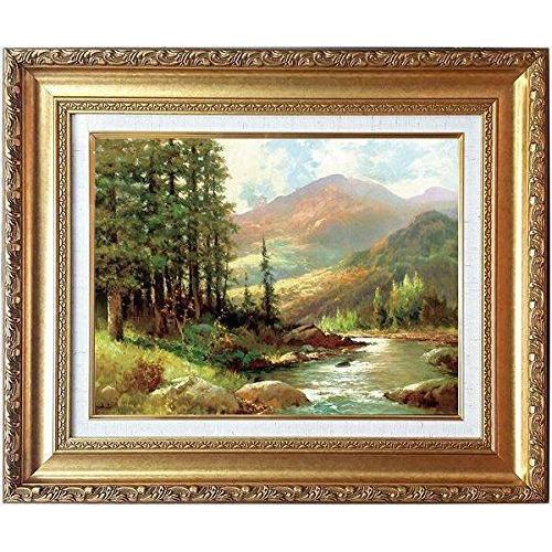 ５５ 以上節約 自然 風景画 ロバート ウッド 世界の名画コレクション 山と川の風景 複製画 山岳 玄関に 絵画 ロッキー山脈 アメリカの自然 清流 小川 デジタルフォトフレーム 写真立て Knowledge21 Com