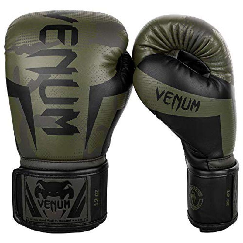 Venum Elite ボクシンググローブ カーキ迷彩 16オンス :20211219113429