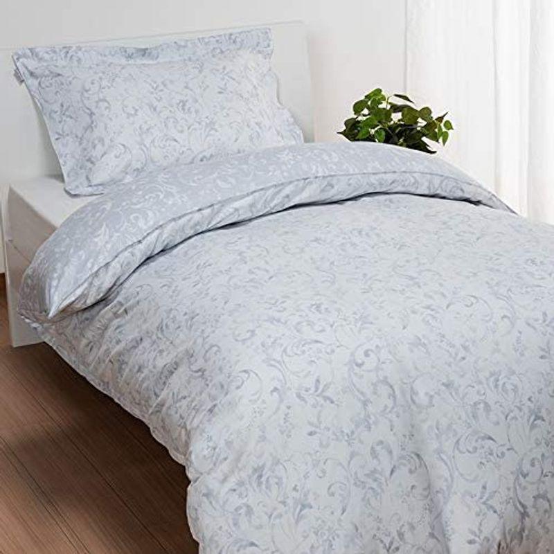 西川 クオリアル 掛けふとんカバー シングル QL9601 日本製 (グレー) 日本製 西川 クオリアル 掛けふとんカバー シングル QL9601 グレー 　