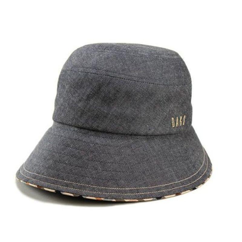 ダックス ハット DAKS 帽子 シャンブレー デニム コットン 紫外線 日本