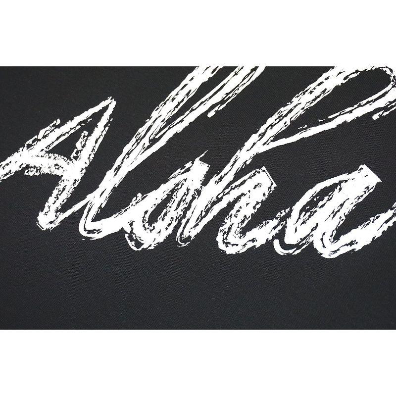 フラダンス用レッスンTシャツ（aloha） (M, 黒)｜slow-lifes｜03