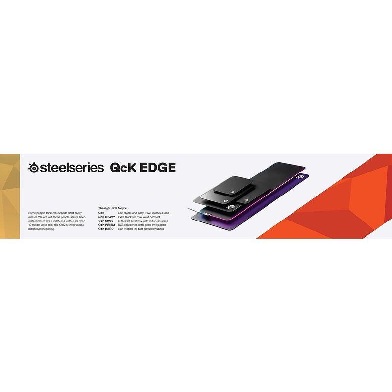 SteelSeries ゲーミングマウスパッド 大型 ステッチ ノンスリップラバーベース 90cm×30cm×0.2cm QcK Edge｜slow-lifes｜10