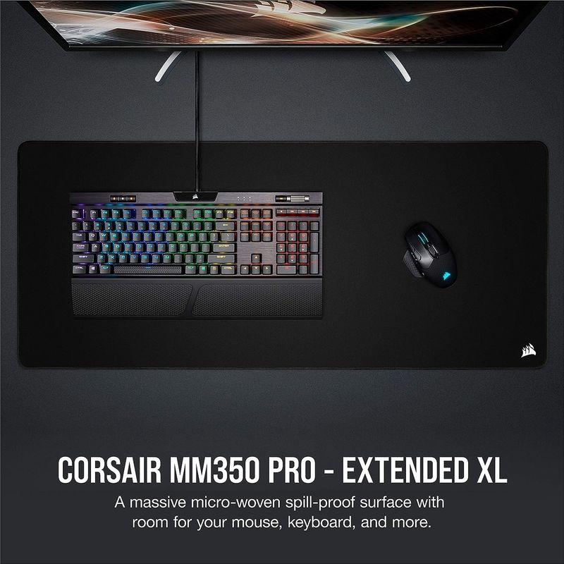 Corsair MM350 PRO Black ?Extended XL- 防滴・防汚 ゲーミングマウスパッド CH-9413770-WW｜slow-lifes｜17