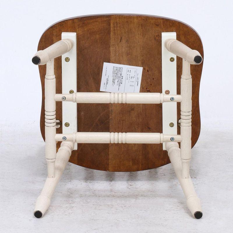 【美品】不二貿易 ダイニングチェア ホワイト ブラウン 天然木 マキアート Amazon｜不二貿易 ダイニングチェア 幅44.5cm ホワイト ブラウン