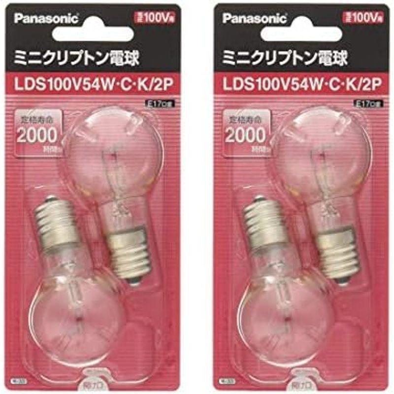 パナソニック ミニクリプトン電球 100V 60W形(54W) E17口金 35mm径 クリア 2個入り LDS100V54WCK2P (5｜slow-lifes｜03