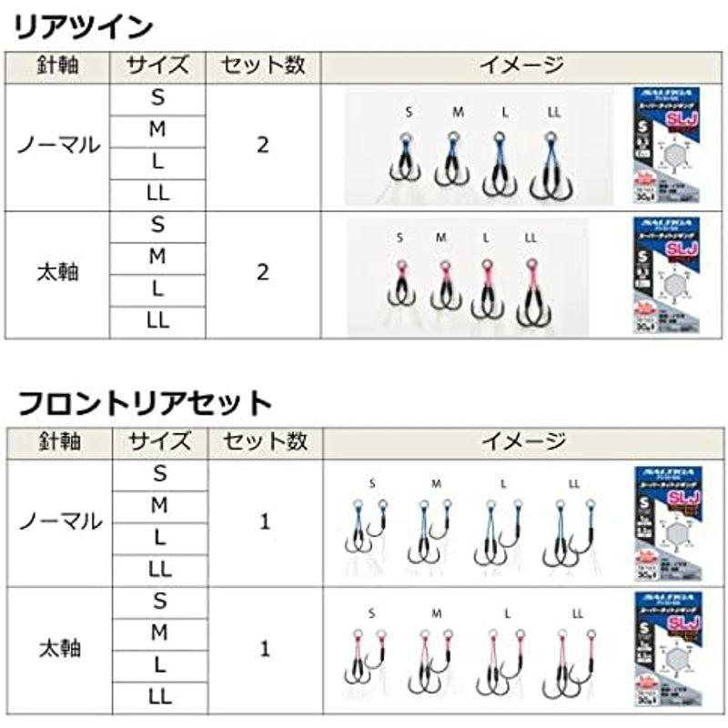 ダイワ(DAIWA) スーパーライトジギング用アシストフック ソルティガアシストＳＳ ＳＬＪ フロントツイン太軸 Ｓ｜slow-lifes｜05