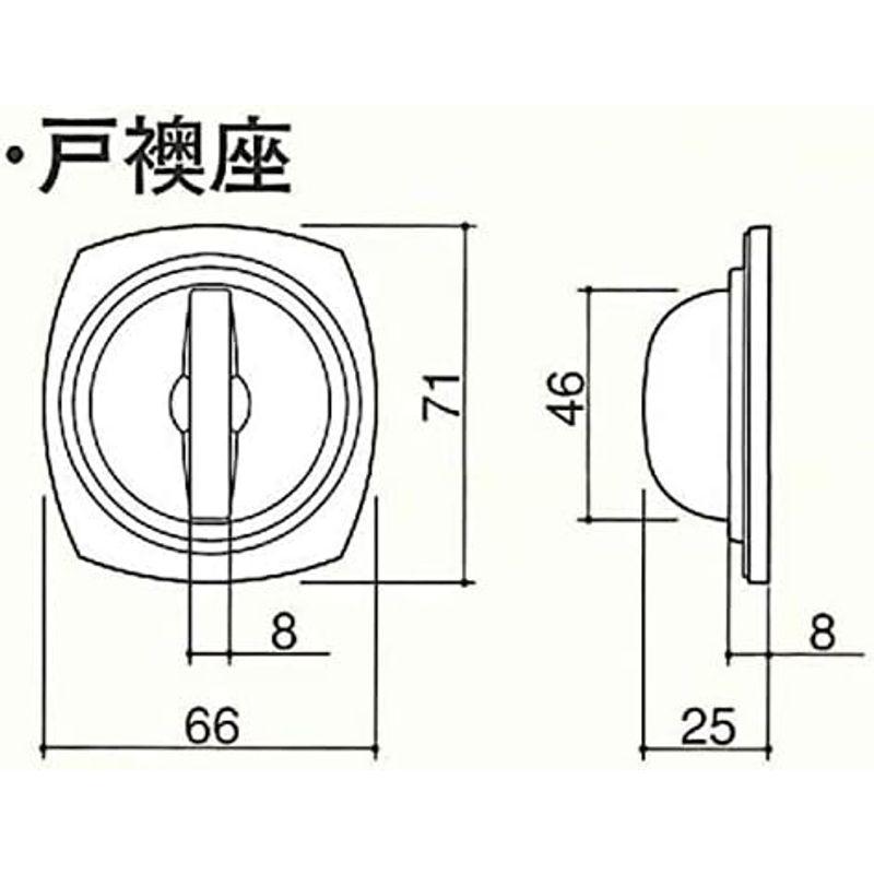 川口技研 Jレバー 戸襖錠 丸座 住宅室内用レバーハンドル バックセット65mm JL-24-2M-Br ブラウン｜slow-lifes｜18