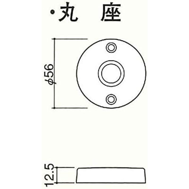 川口技研 Jレバー 戸襖錠 丸座 住宅室内用レバーハンドル バックセット65mm JL-24-2M-Br ブラウン｜slow-lifes｜04