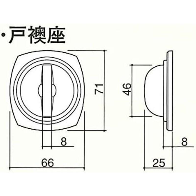 川口技研 Jレバー 戸襖錠 丸座 住宅室内用レバーハンドル バックセット65mm JL-24-2M-Br ブラウン｜slow-lifes｜07