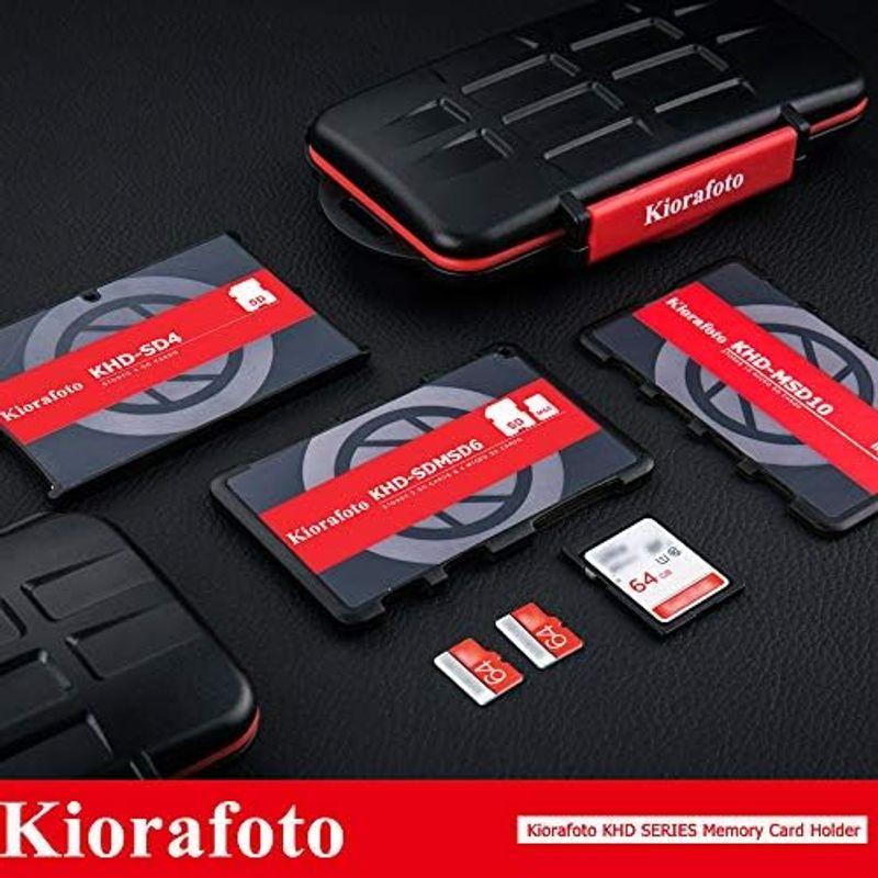 Kiorafoto 4スロット SD SDHC SDXC メモリーカードケース クレジットカードサイズ メモリーカードホルダー｜slow-lifes｜02