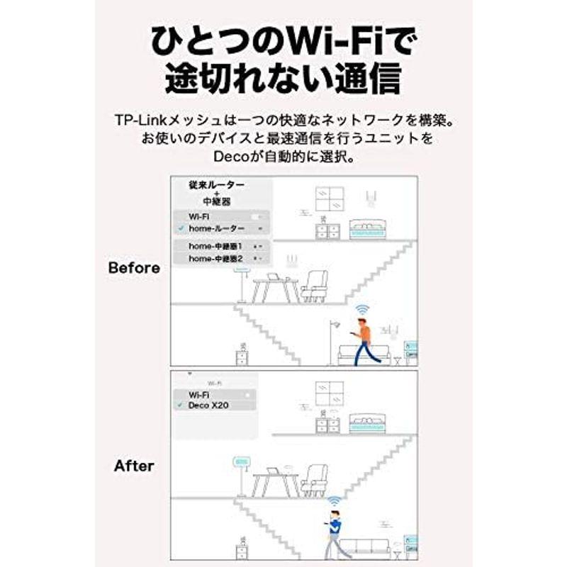 TP-Link WiFi 6E ルーター tri band メッシュWi-Fiシステム 中継 スマートテレビ 対応 無線LAN スマートホー｜slow-lifes｜08