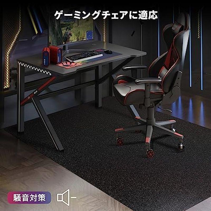 ラメ入り チェアマット 透明クリア 130×160cm マット 厚さ1.5mm デスク下マット 床保護 フローリングマット ゲーミングチェア｜slow-lifes｜04