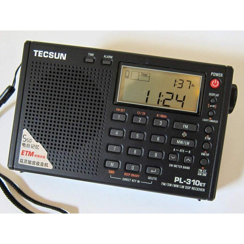 短波/AM/FM DSP処理 BCLラジオ TECSUN PL-310ET(ブラック) 海外短波ラジオ、高感度受信 旧PL-310の後続機種｜slow-lifes｜04