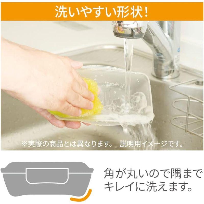 小森樹脂 お弁当箱 抗菌ドームランチボックス ホワイト 500ml 抗菌剤を配合 シンプル 飽きの来ないデザイン｜slow-lifes｜02