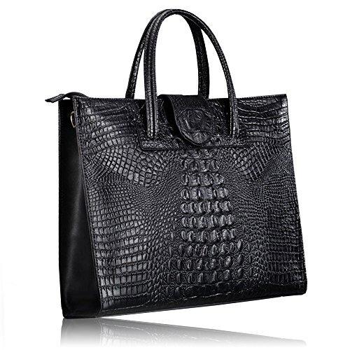 Homarina 本革 トートバッグ ハンドバッグ ビジネス が入る トートバッグ ブラック ２way バッグ A B07drb7qt6 2101 ビジネスバッグ Slow Life レディース 1 売上超特価