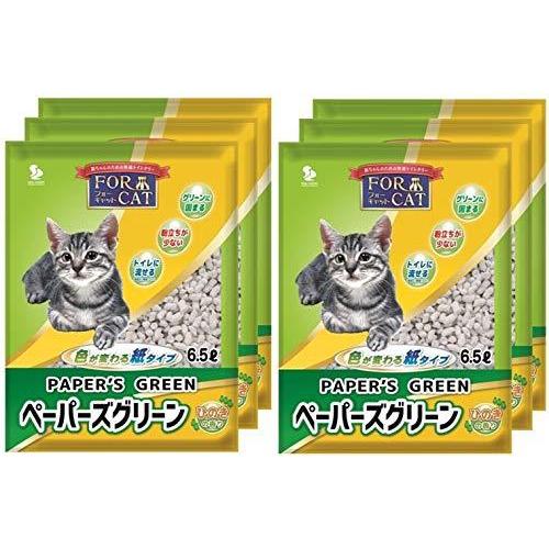 大勧め ペーパーズグリーン ひのきの香り 猫砂 6個 猫用品