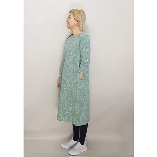 儀右ヱ門 ギエモン ぎえもん ワンピース Y2131 久留米絣 日本製 ワンサイズ タテヨコスラブ13 うすグリーン A B0h3qc6l Slow Life 通販 Yahoo ショッピング